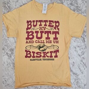 Vintage Graphic Tee "Butter My Butt and Call Me a Biscuit" Nashville Tennessee